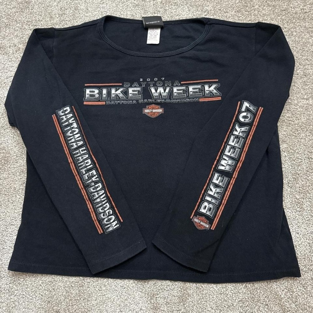 Vintage Daytona Harley-Davidson Bike Week Graphic T-Shirt Motorcycle